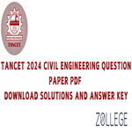 TANCET 2024 Question Paper with Answer Key PDF Civil Engineering